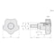 Elesa Black-oxide steel threaded screw, VCTS-Z-50 p-3/8-16-126 VCTS-Z-p (inch sizes) - alternate 3